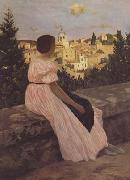 Frederic Bazille The Pink Dress (mk06) oil painting picture wholesale